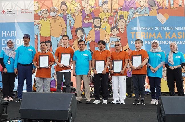 Dihadiri JK, PMI DKI Peringati Hari Donor Darah Sedunia di Monas
